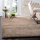 Modern Beige Shaggy Hall Rug